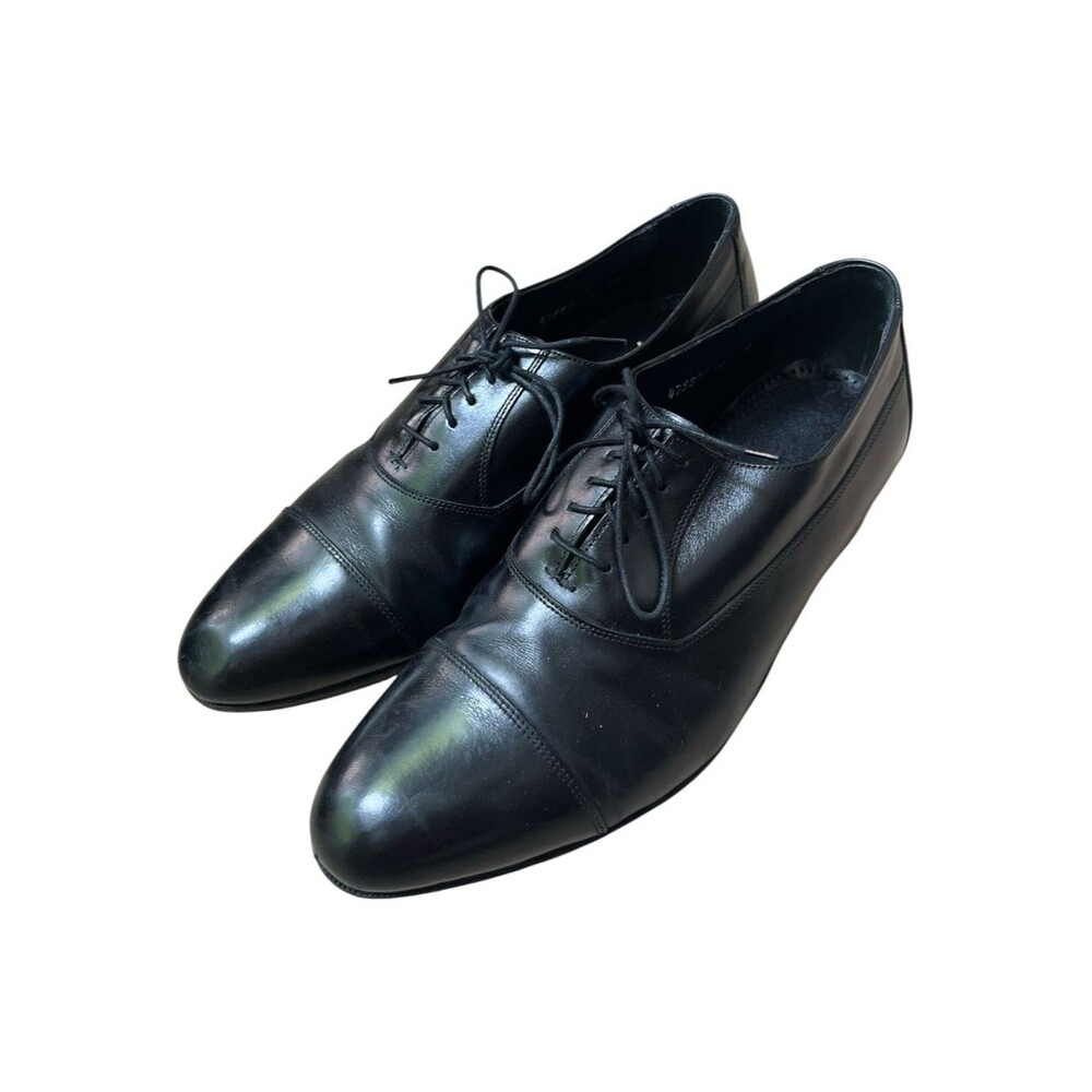 Florsheim Black Leather Dress Shoes Men's Size 9.5 Classic Oxfords